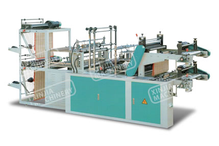 XJLJJ-500/600/700/800 Computer Control Double Layers Rolling Bag Making Machine For Vest & Flat Bag